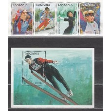 Tanzania - Correo Yvert 2208/11+H 335 ** Mnh   Olimpiadas de Nagano