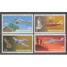 Papua y Nueva Guinea - Correo Yvert 221/4 ** Mnh Aviones
