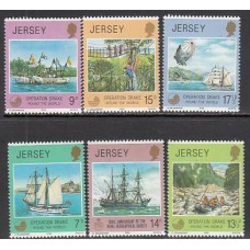 Jersey - Correo 1980 Yvert 222/7 ** Mnh Barcos