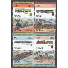 Tuvalu - Correo Yvert 223/30 ** Mnh Trenes