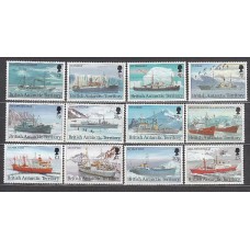 Antartida Britanica Correo Yvert 223/34 ** Mnh Barcos