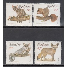 Zimbabwe Correo Yvert 224/7 ** Mnh  Fauna