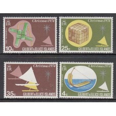 Gilbert y Elice - Correo Yvert 225/8 ** Mnh Navidad
