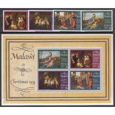 Malawi - Correo Yvert 225/8+Hb 38 ** Mnh  Navidad