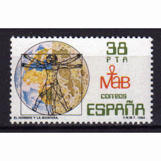 España II Centenario Correo 1984 Edifil 2748 ** Mnh