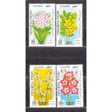 Yemen del Sur - Correo Yvert 227/30 ** Mnh  Flores