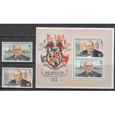 Falkland - Correo Yvert 229/30+H,1 ** Mnh Personaje. Winston Churchill