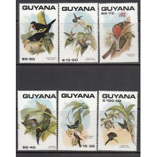 Guayana Britanica - Correo Yvert 2292/7 ** Mnh Fauna. Aves