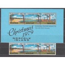 Norfolk - Correo Yvert 230/2+H 3 ** Mnh Navidad