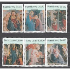 Sierra Leona - Correo Yvert 2302/7 ** Mnh  Navidad. Pinturas