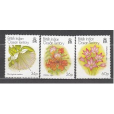 Oceano Indico - Correo Yvert 231/3 ** Mnh   Navidad. Flores