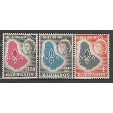 Barbados - Correo 1962 Yvert 232/4 ** Mnh Scoutismo