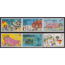 Anguilla Correo Yvert 232/37 ** Mnh Navidad