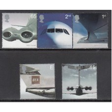 Gran Bretaña - Correo 2002 Yvert 2328/32 ** Mnh Aviones