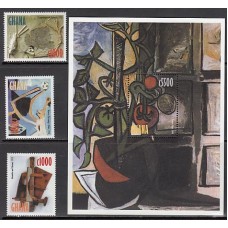 Ghana - Correo 1998 Yvert 2332/34+H.360 ** Mnh  Pinturas Picasso