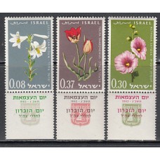 Israel - Correo 1963 Yvert 234/6 ** Mnh  Flores