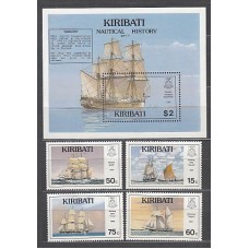 Kiribati - Correo Yvert 234/7+H 13 ** Mnh Barcos