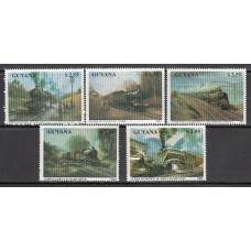 Guayana Britanica - Correo Yvert 2345/9 ** Mnh Trenes