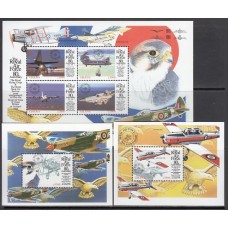 Ghana - Correo 1999 Yvert 2348/2351+H.363/4 ** Mnh  Aviones