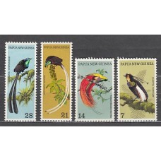 Papua y Nueva Guinea - Correo Yvert 238/41 ** Mnh Fauna. Aves