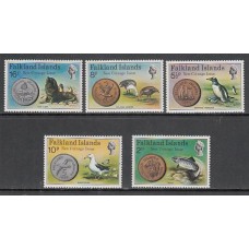 Falkland - Correo Yvert 239/43 ** Mnh Fauna