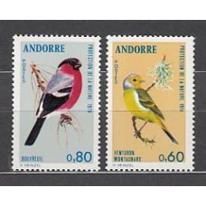 Andorra Francesa Correo 1974 Yvert 240/1 ** Mnh Aves