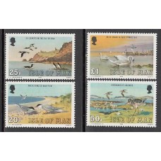 Man - Correo 1983 Yvert 241/4 ** Mnh Fauna aves