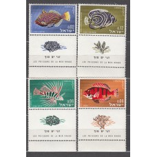 Israel - Correo 1963 Yvert 242/5 ** Mnh  Fauna peces