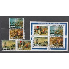 Niue - Correo Yvert 242/5+H 21 ** Mnh Pinturas