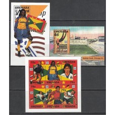Grenada - Correo 1994 Yvert 2423/8+H.355/6 ** Mnh Deportes fútbol