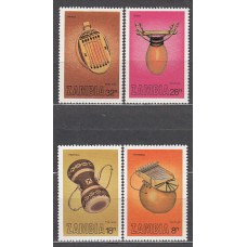 Zambia - Correo Yvert 244/7 ** Mnh   Instrumentos de música