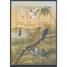 Grenada-Grenadines - Correo Yvert 2456/64 ** Mnh Fauna aves