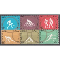 Libia - Correo 1964 Yvert 246/51 ** Mnh  Olimpiadas de Toquio