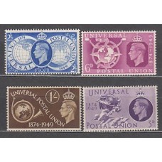 Gran Bretaña - Correo 1949 Yvert 246/9 ** Mnh UPU