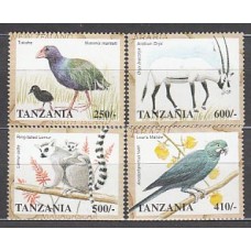 Tanzania - Correo Yvert 2466/9 ** Mnh  Fauna
