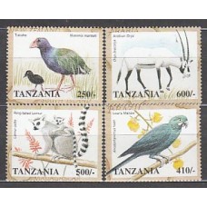 Tanzania - Correo Yvert 2466/9 ** Mnh  Fauna