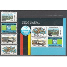 Tanzania - Correo Yvert 247/50+Hb 37 ** Mnh  Aviación