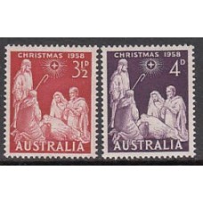 Australia - Correo 1958 Yvert 247/8 ** Mnh Navidad