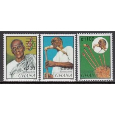 Ghana - Correo 1999 Yvert 2478/80 ** Mnh  Música