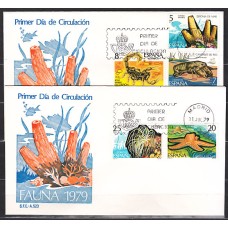 España II Centenario Sobres 1º Día 1979 Edifil 2531/5