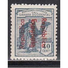 Sahara Sueltos 1934 Edifil 42C * Mh  Sobrecarga doble