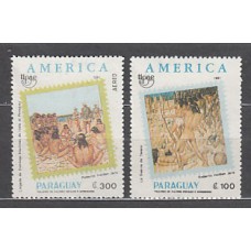 Paraguay 1991 Upaep Yvert 2539+Av.1196 ** Mnh