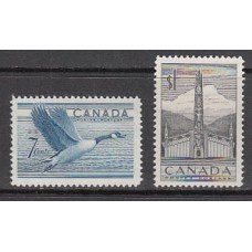 Canada - Correo 1952 Yvert 255/6 * Mh Fauna. Aves