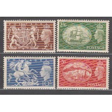 Gran Bretaña - Correo 1951 Yvert 256/9 * Mh Jorge VI