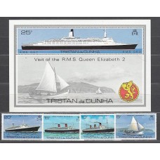 Tristan da Cunha - Correo Yvert 256/9+H 8 ** Mnh  Barcos