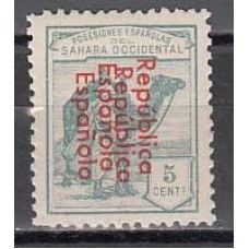 Sahara Variedades 1932 Edifil 36Ahh ** Mnh  Sobrecarga doble