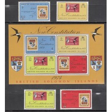 Salomon - Correo Yvert 257/60+H.2 ** Mnh