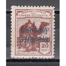 Sahara Variedades 1932 Edifil 41Bhhi ** Mnh Sobrecarga doble una invertida