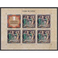 Cook - Correo Yvert 257/61 mini hojas ** Mnh Navidad