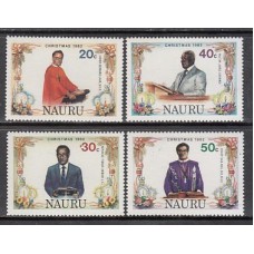 Nauru - Correo Yvert 258/61 ** Mnh Navidad